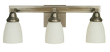 Bathroom Fixtures Three Lights by Framburg ( 8 | 4783 SP/PN Mercer ) 