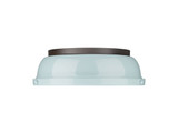 Flush Mounts Metal Shade by Golden ( 62 | 3602-14 RBZ-SF Duncan ) 