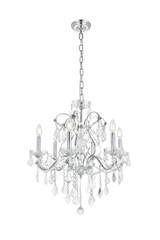 Mid. Chandeliers Candle by Elegant Lighting ( 173 | V2015D24C/RC St. Francis ) 
