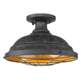 Semi-Flush Mts. Cage by Golden ( 62 | 7312-SF BP Bartlett ) 