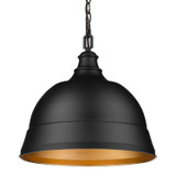 Pendants Metal Shade by Golden ( 62 | 7313-L BLK Rebel ) 