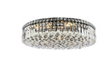 Flush Mounts Drum Shade by Elegant Lighting ( 173 | V2030F24BK/RC Maxime ) 