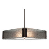 Pendants Drum Shade by Hammerton Studio ( 404 | CHB0044-23-BS-FS-001-E2 Textured Glass ) 