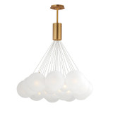 Mid. Chandeliers Glass Down by ET2 ( 86 | E25088-54GLD Burst ) 