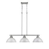 Linear/Island 3 Light Bar by Golden ( 62 | 3602-3LP PW-WH Duncan ) 