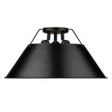 Flush Mounts Cage Style by Golden ( 62 | 3306-3FM BLK-BLK Orwell ) 