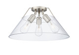 Flush Mounts Glass Down by Golden ( 62 | 3306-3FM PW-CLR Orwell ) 