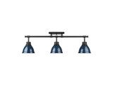 Semi-Flush Mts. Directional by Golden ( 62 | 3602-3SF BLK-NVY Duncan ) 
