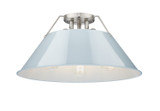 Flush Mounts Metal Shade by Golden ( 62 | 3306-3FM PW-DB Orwell ) 