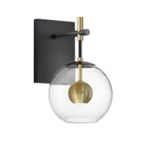 Sconces Single Glass by ET2 ( 86 | E25151-BKNAB Nucleus ) 