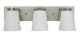 Bathroom Fixtures Three Lights by Framburg ( 8 | 4853 SP/PN/WH Mercer ) 