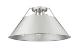 Flush Mounts Metal Shade by Golden ( 62 | 3306-3FM PW-PW Orwell ) 