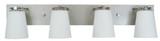 Bathroom Fixtures Four Lights by Framburg ( 8 | 4854 SP/PN/WH Mercer ) 