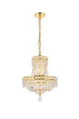 Mini Chandeliers Glass Shade by Elegant Lighting ( 173 | V2528D14G/RC Tranquil ) 