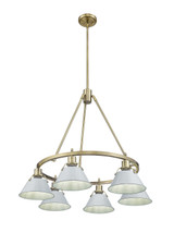 Mid. Chandeliers Metal Shade by Golden ( 62 | 3306-6 AB-DB Orwell ) 
