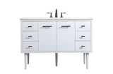 Plumbing Bath Chests/Vanities by Elegant Lighting ( 173 | VF48048MWH Cyrus ) 