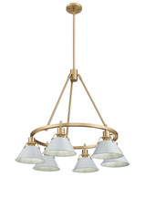 Mid. Chandeliers Metal Shade by Golden ( 62 | 3306-6 BCB-DB Orwell ) 