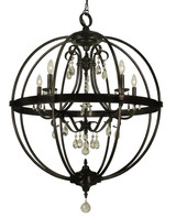 Mid. Chandeliers Sphere by Framburg ( 8 | 1069 MBLACK Compass ) 