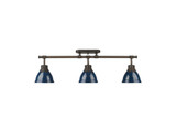 Semi-Flush Mts. Directional by Golden ( 62 | 3602-3SF RBZ-NVY Duncan ) 