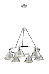 Mid. Chandeliers Metal Shade by Golden ( 62 | 3306-6 CH-PW Orwell ) 