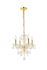 Mini Chandeliers Candle by Elegant Lighting ( 173 | V7834D17G/RC Princeton ) 