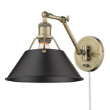 Lamps Wall by Golden ( 62 | 3306-A1W AB-BLK Orwell ) 