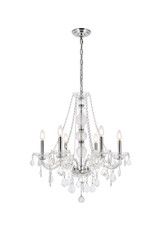 Mid. Chandeliers Candle by Elegant Lighting ( 173 | V7856D24C/RC Verona ) 