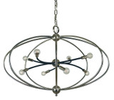 Large Chandeliers Sphere by Framburg ( 8 | 4949 PN/MBLACK Orbit ) 
