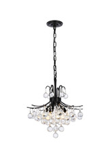 Mini Chandeliers Candle by Elegant Lighting ( 173 | V8000D16BK/RC Toureg ) 