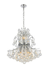 Mini Chandeliers Glass Shade by Elegant Lighting ( 173 | V8001D19C/RC Toureg ) 