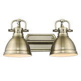 Bathroom Fixtures Two Lights by Golden ( 62 | 3602-BA2 AB-AB Duncan ) 