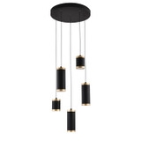 Mini Chandeliers Multi-Port/Cascade by ET2 ( 86 | E22945-BKGLD Cuff ) 
