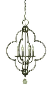 Mini Chandeliers Open Frame by Framburg ( 8 | 1160 BN Quatrefoil ) 