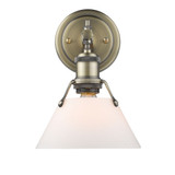 Sconces Single Glass by Golden ( 62 | 3306-BA1 AB-OP Orwell ) 