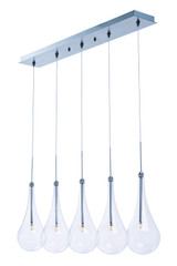 Linear/Island 4 Light + by ET2 ( 86 | E23125-18PC Larmes LED ) 