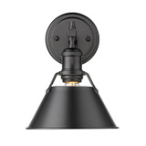 Sconces Directional/Cylinder by Golden ( 62 | 3306-BA1 BLK-BLK Orwell ) 