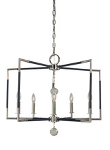 Mid. Chandeliers Candle by Framburg ( 8 | 5046 PN/MBLACK Felicity ) 