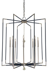 Large Chandeliers Candle by Framburg ( 8 | 5048 PN/MBLACK Felicity ) 