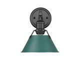 Sconces Metal by Golden ( 62 | 3306-BA1 BLK-GN Orwell ) 