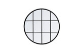 Mirrors Oval/Round by Elegant Lighting ( 173 | MR633232BK Motif ) 