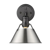 Sconces Directional/Cylinder by Golden ( 62 | 3306-BA1 BLK-PW Orwell ) 