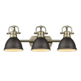 Bathroom Fixtures Three Lights by Golden ( 62 | 3602-BA3 AB-RBZ Duncan ) 