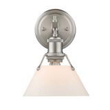 Sconces Single Glass by Golden ( 62 | 3306-BA1 PW-OP Orwell ) 