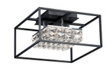 Flush Mounts Cage Style by ET2 ( 86 | E23300-20BK Zephyr ) 