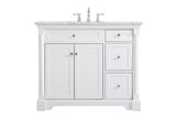 Plumbing Bath Chests/Vanities by Elegant Lighting ( 173 | VF53042WH Clarence ) 