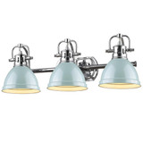 Bathroom Fixtures Three Lights by Golden ( 62 | 3602-BA3 CH-SF Duncan ) 