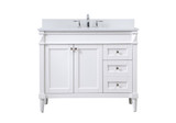 Plumbing Bath Chests/Vanities by Elegant Lighting ( 173 | VF31842WH-BS Bennett ) 