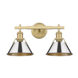 Bathroom Fixtures Two Lights by Golden ( 62 | 3306-BA2 BCB-CH Orwell ) 