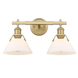 Bathroom Fixtures Two Lights by Golden ( 62 | 3306-BA2 BCB-OP Orwell ) 