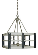 Mid. Chandeliers Candle by Framburg ( 8 | 5346 SP/MBLACK Metro Artisan ) 